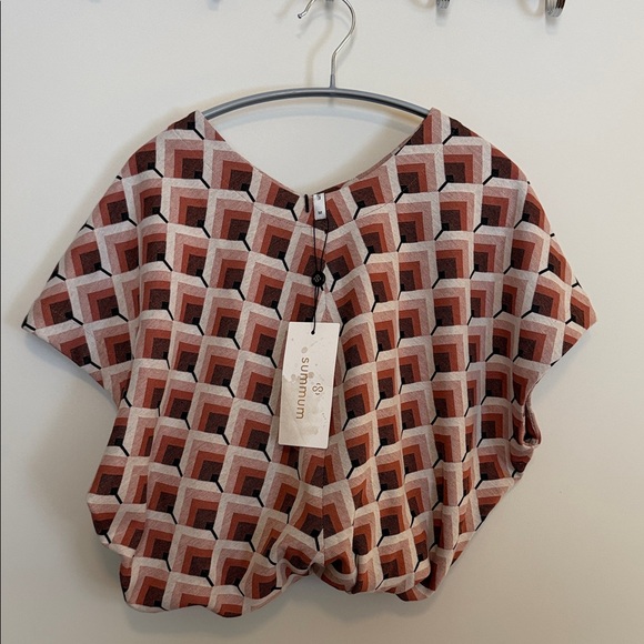 SummumGeometric Patterned Women's Top - Picture 4 of 4